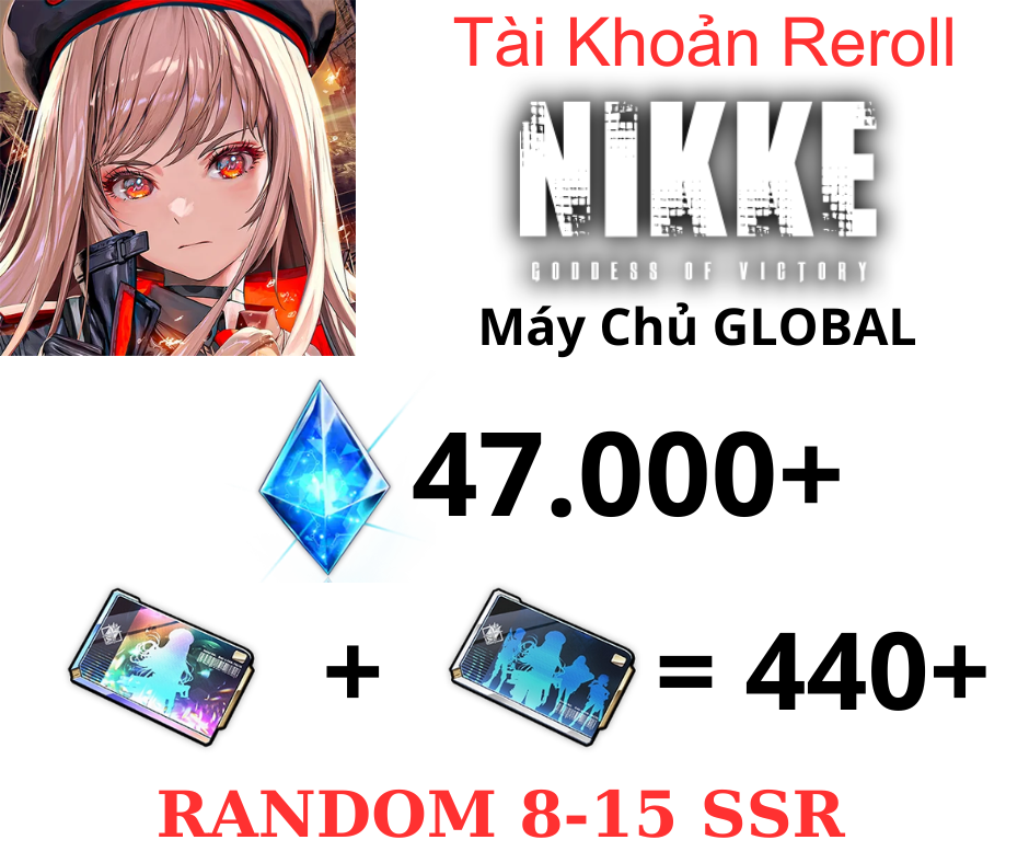 [GLB]Nikke: Goddess of Victory Reroll 47k Gem+