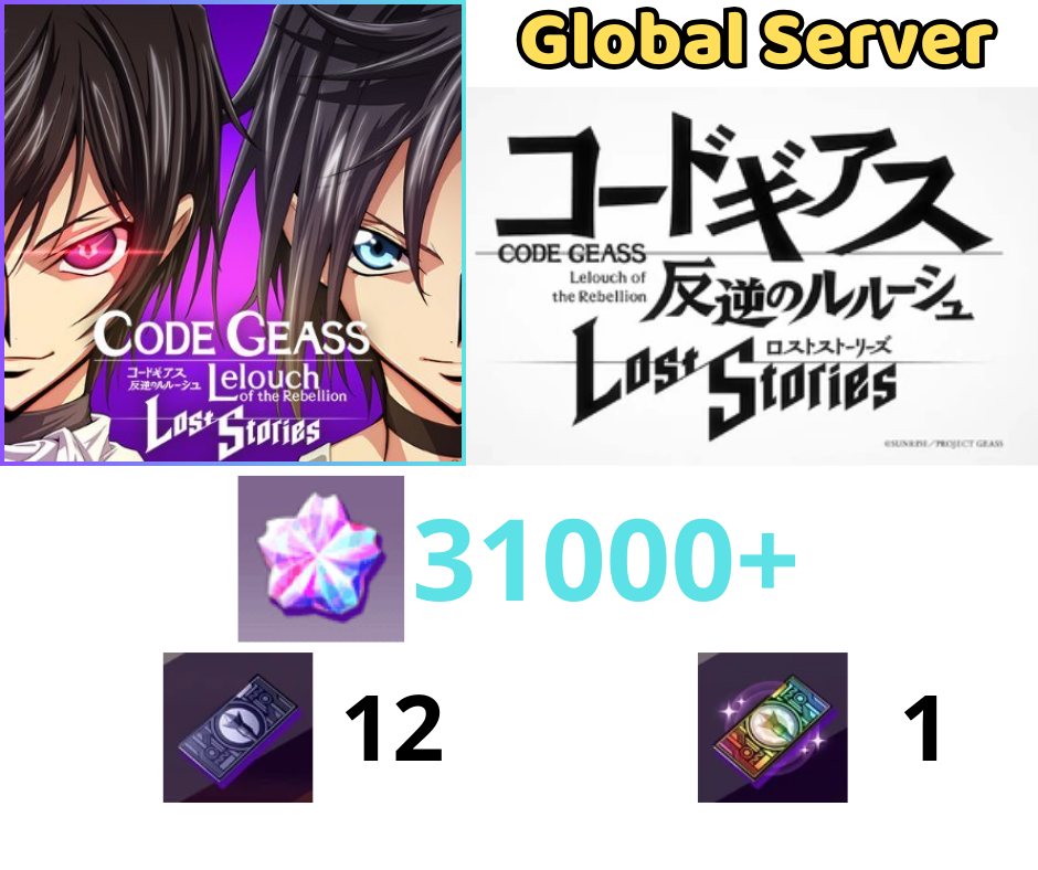 [GLOBAL] Code Geass: Lost Stories 31K+ Sakuradite