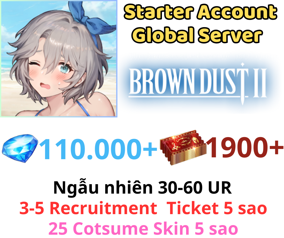 Brown Dust 2 110K+ Gem