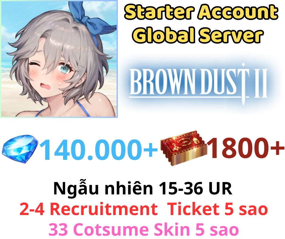 Brown Dust 2 140K+ Gem